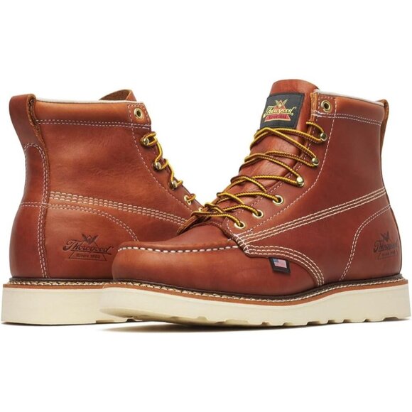 Thorogood American Heritage 6” Moc Toe Work Boots New Non-Safety Toe Tobacco - Picture 2 of 3